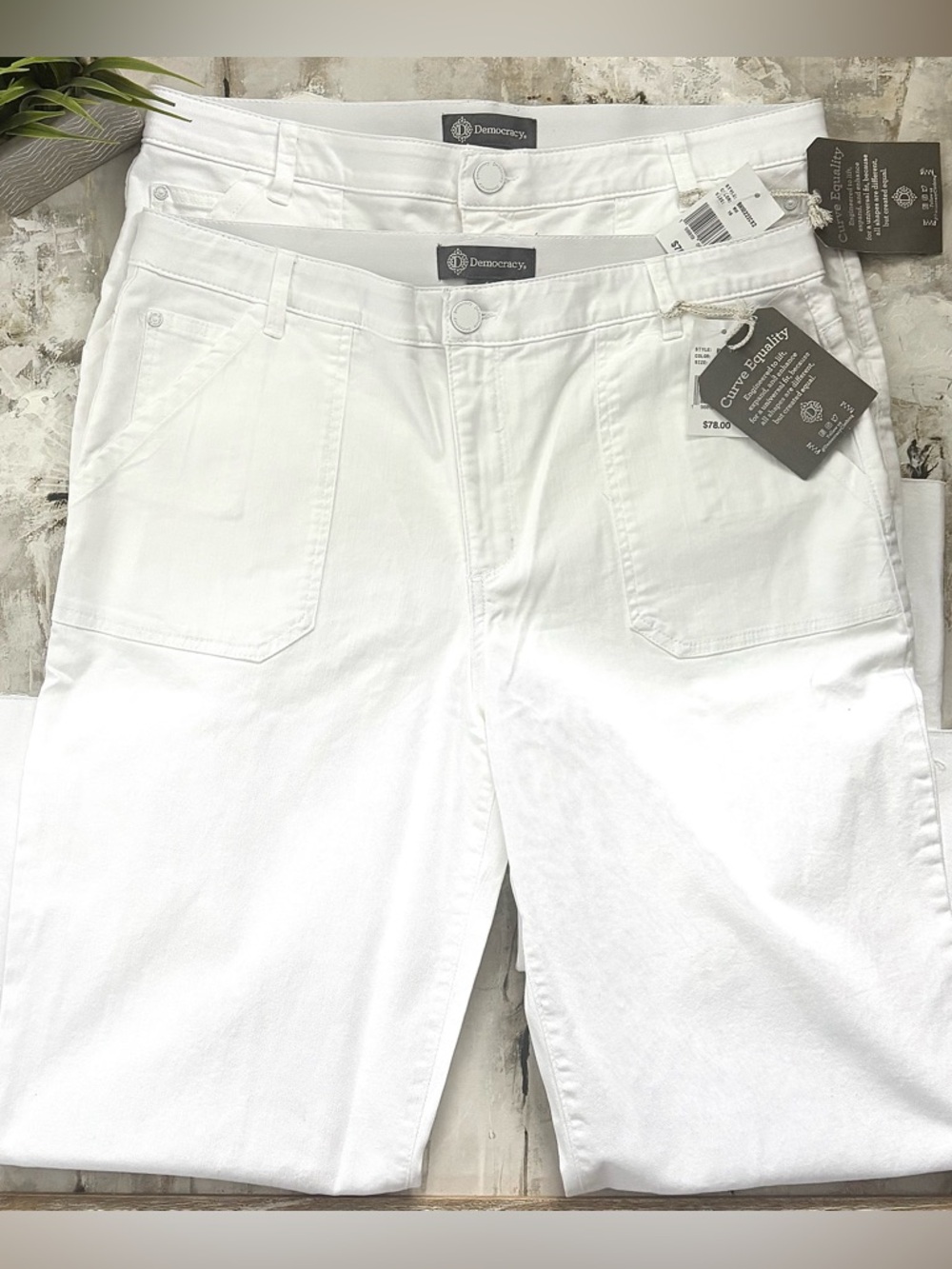 2 Pairs- Democracy Women’s   “Ab” Technology Jeans.